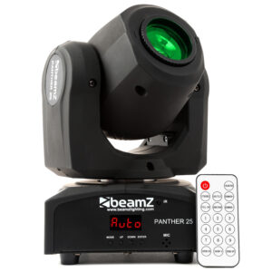 BeamZ Panther 25 LED Moving Head Spot Light – 12W CREE LED BeamZ Panther 25 LED Moving Head Spot Light – 12W CREE LED