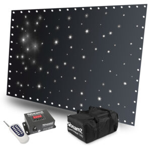 BeamZ 3x2m SparkleWall LED Star Cloth Backdrop with Remote – White BeamZ 3x2m SparkleWall LED Star Cloth Backdrop with Remote – White