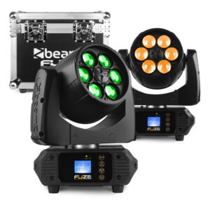 BeamZ Pro Fuze610Z LED Moving Head Wash Lights with Flight Case BeamZ Pro Fuze610Z LED Moving Head Wash Lights with Flight Case
