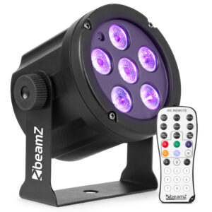 BeamZ SlimPar30 UV Par Can Light – 6x 2W BeamZ SlimPar30 UV Par Can Light – 6x 2W