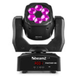 Beamz Panther 80 Moving Head Spot Light with Rotating Lenses – 6x 12W