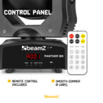 Beamz Panther 80 Moving Head Spot Light with Rotating Lenses – 6x 12W
