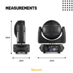 BeamZ Fuze1910 Moving Head Wash Lights with Ring Control