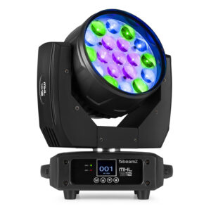 BeamZ Pro MHL1912 Moving Head Wash Light with Zoom – 19x 12W BeamZ Pro MHL1912 Moving Head Wash Light with Zoom – 19x 12W