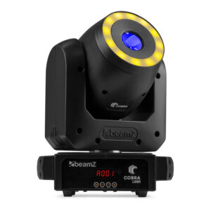 BeamZ Cobra 100R Moving Head Spot with LED Ring – 100W BeamZ Cobra 100R Moving Head Spot with LED Ring – 100W