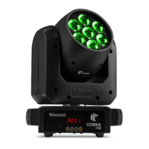 BeamZ Cobra 720 Moving Head Wash with Zoom – 7x 20W