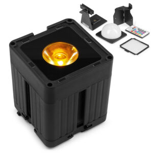 BeamZ KUBE20BK Linkable Outdoor Battery Powered Wireless Uplight, Black BeamZ KUBE20BK Linkable Outdoor Battery Powered Wireless Uplight, Black