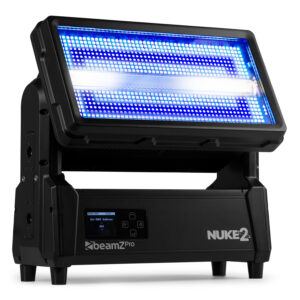 BeamZ NUKE2 Motorized LED Strobe & Beam Waterproof Wash Light BeamZ NUKE2 Motorized LED Strobe & Beam Waterproof Wash Light