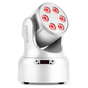 BeamZ NOVA68-WH Compact Moving Head Wash Light – 6x 8W LEDS