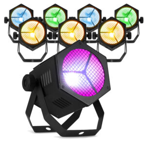 8x BeamZ RB40 Retro COB LED Par Can - 40W RGBW