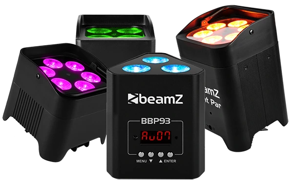 BeamZ Wireless Battery Powered PAR Cans