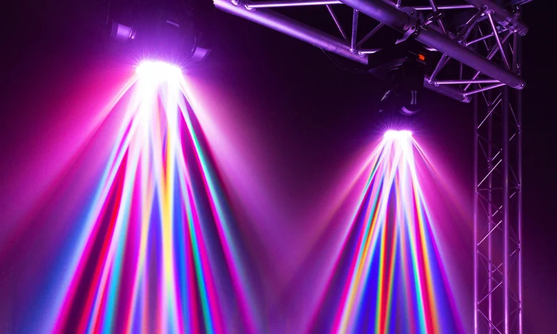 Beamz Panther 80 Moving Head Spot Light with Rotating Lenses – 6x 12W