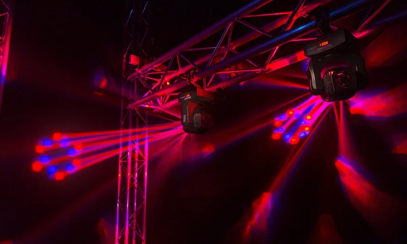 Beamz Panther 80 Moving Head Spot Light with Rotating Lenses – 6x 12W